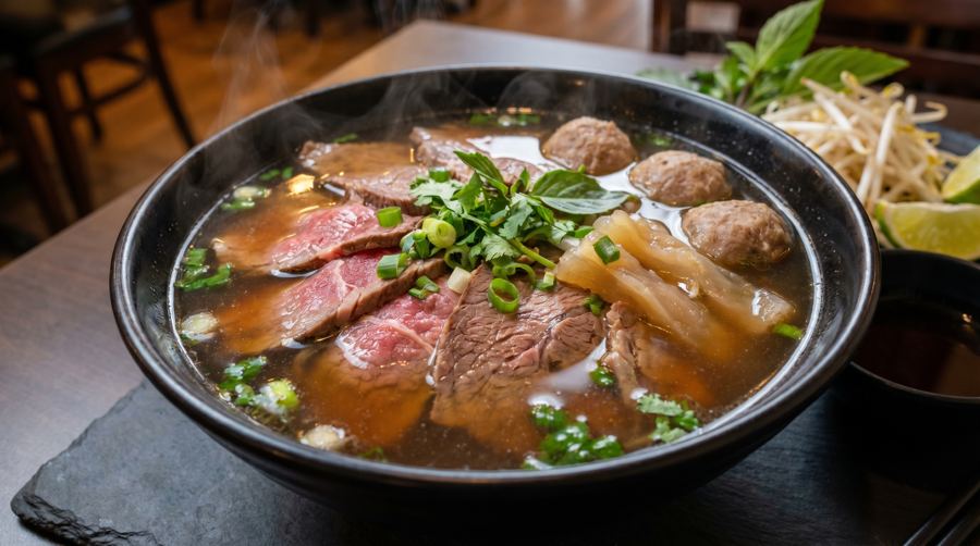 The Classic Five pho with five beef cuts